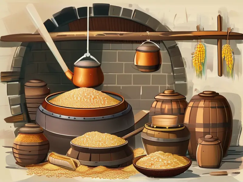 白酒酿造传统工艺展示