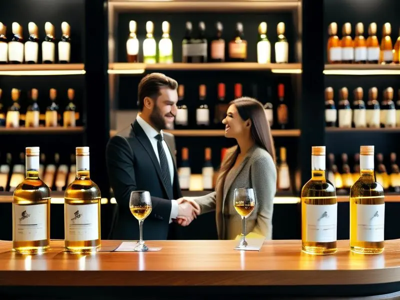 白酒代理合作洽谈场景