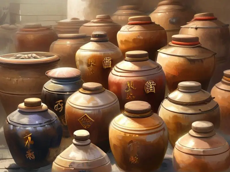 白酒制作工艺流程展示图