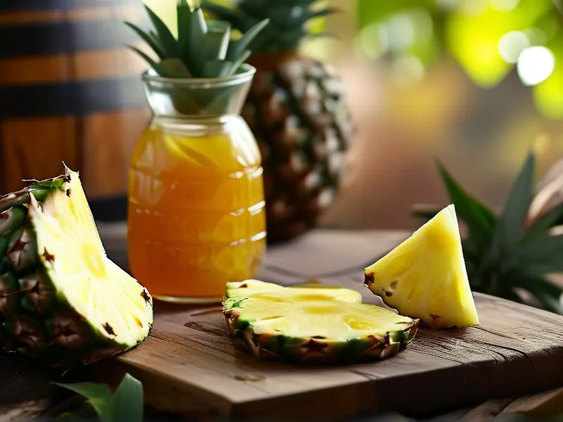 家庭自制菠萝酒的酿造过程展示