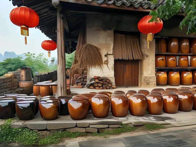 陈孟强酿酒作坊传统酿酒工艺展示