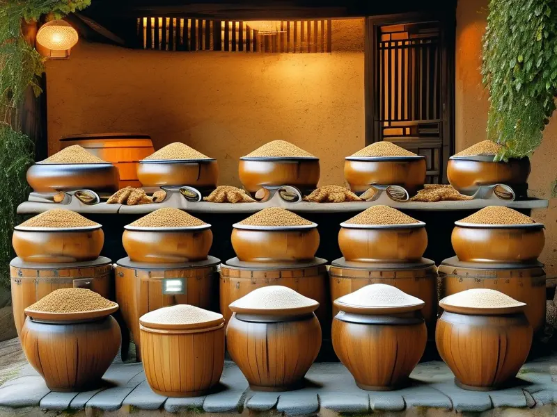 传统手工大米酿酒技术操作过程实拍