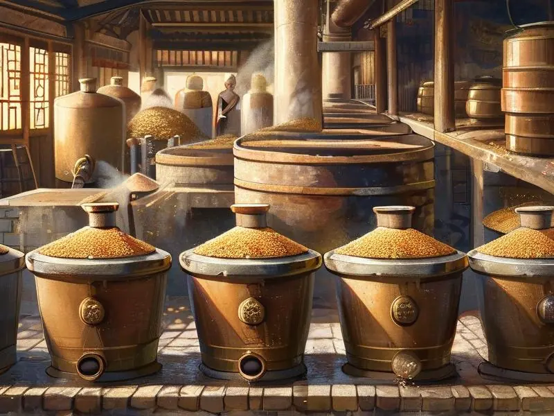 纯粮白酒传统制作过程展示