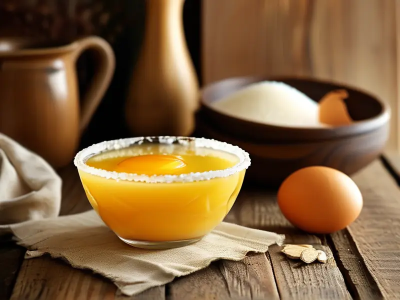 自制蛋酒成品展示