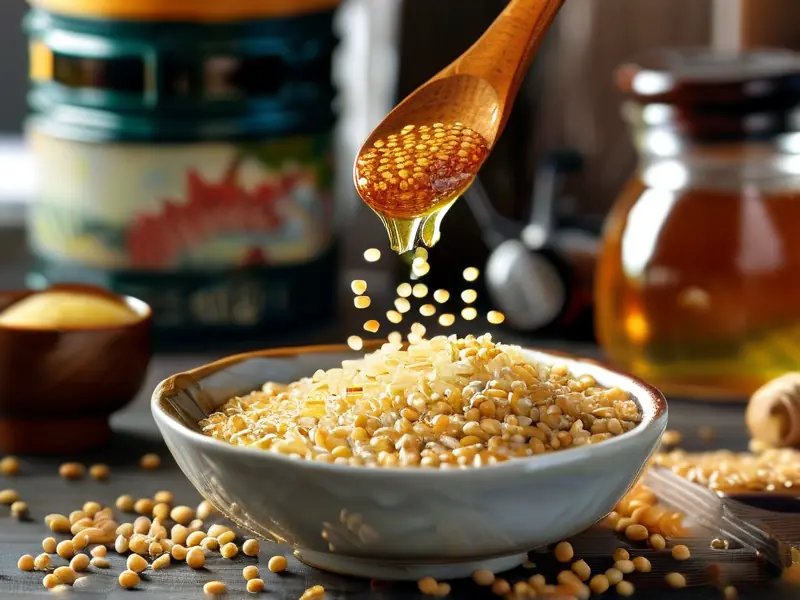 钓鱼酒米制作原料与工具展示