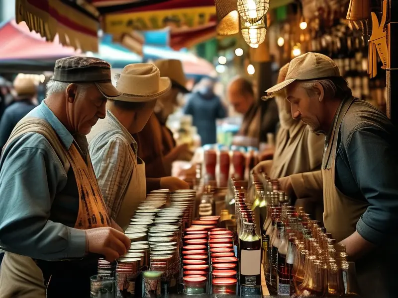 酒水地推活动现场展示