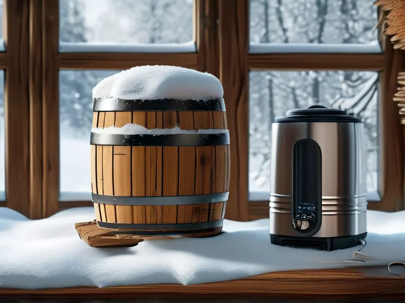 冬季酿酒保温操作实拍图