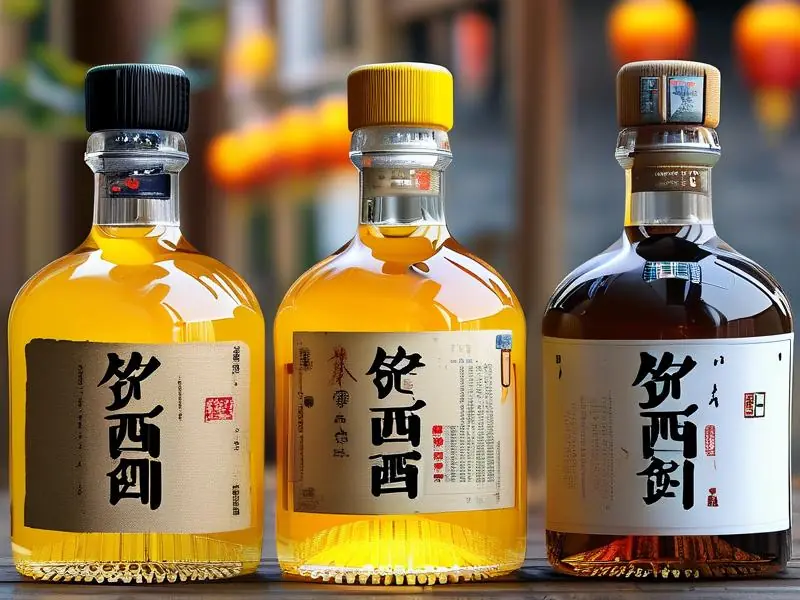 勾兑黄酒和酿造黄酒的对比图