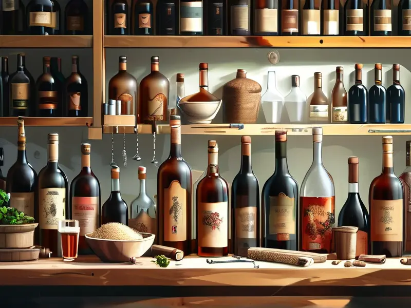 家庭勾兑酒操作过程实拍图