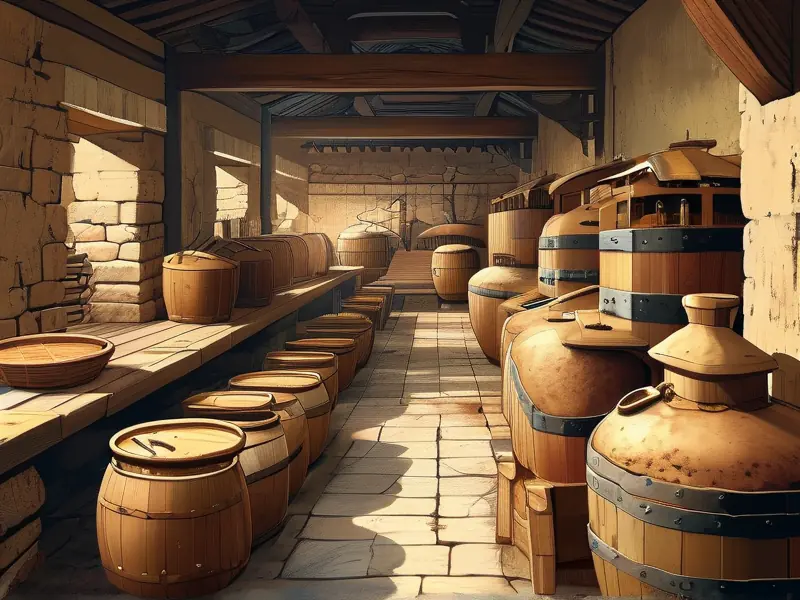 古代酿酒工艺展示图