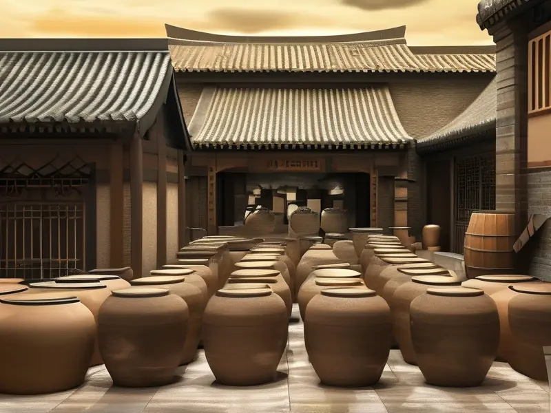 汉代酿酒场景复原图