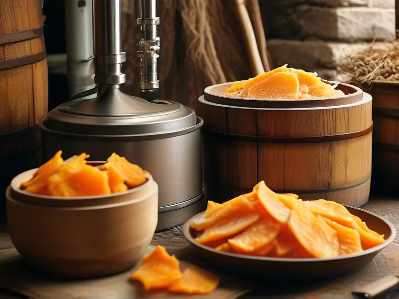 家庭制作红薯干酒的详细步骤图解