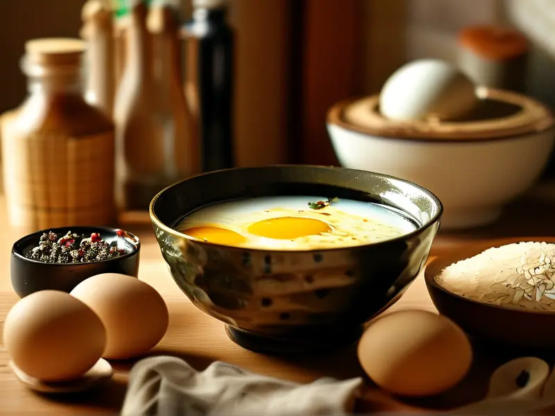 自制鸡蛋酒成品展示