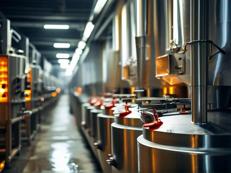 酱香白酒酿造设备生产线操作现场