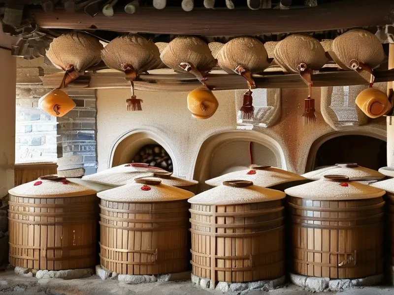 家酿米酒制作关键步骤示意图