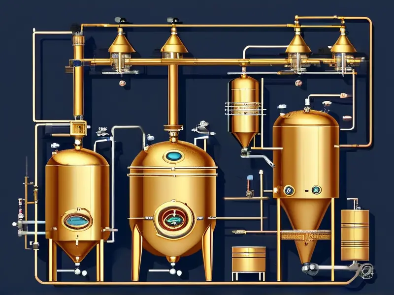 金酒酿造过程示意图