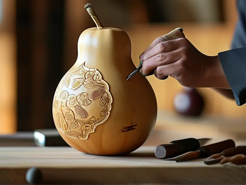 工匠手工制作酒葫芦的详细过程展示