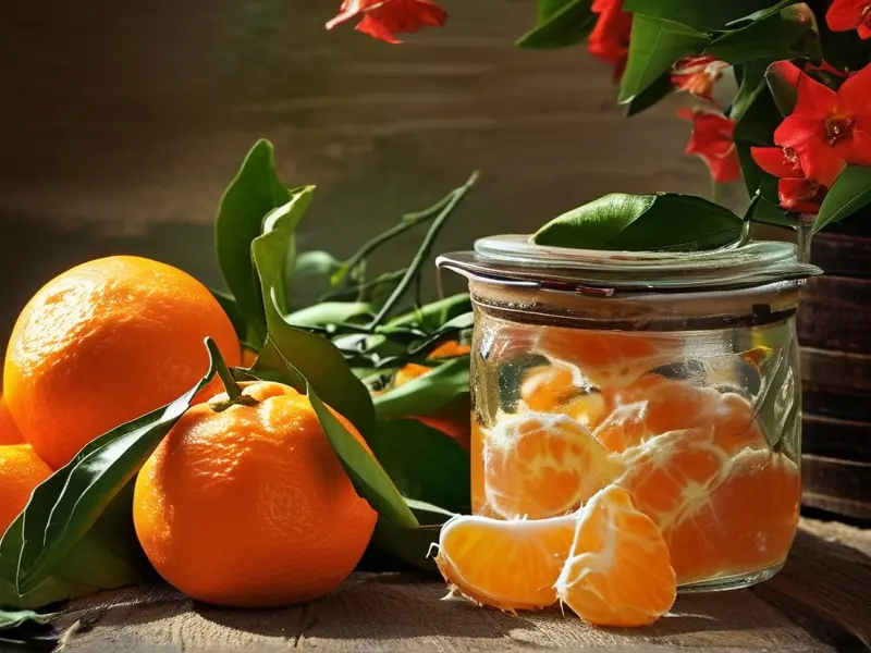 家庭自制橘子酒的制作过程展示