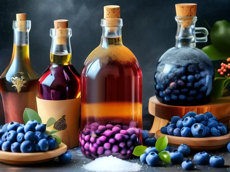 蓝莓酒泡制过程实拍图