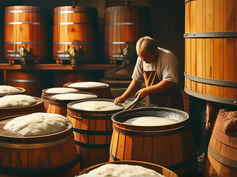 传统老酒酿造工艺展示