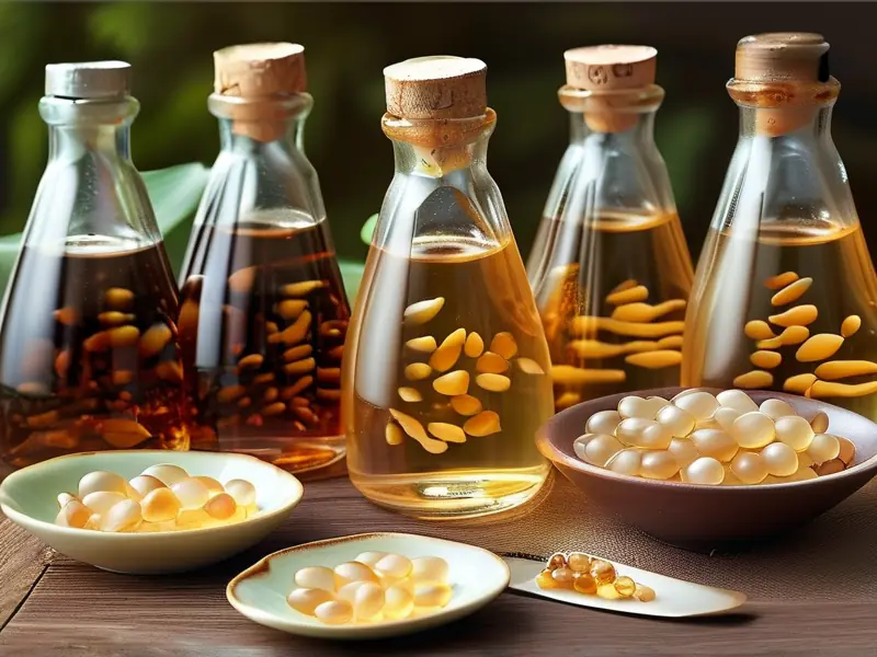 林蛙油泡酒制作过程展示图