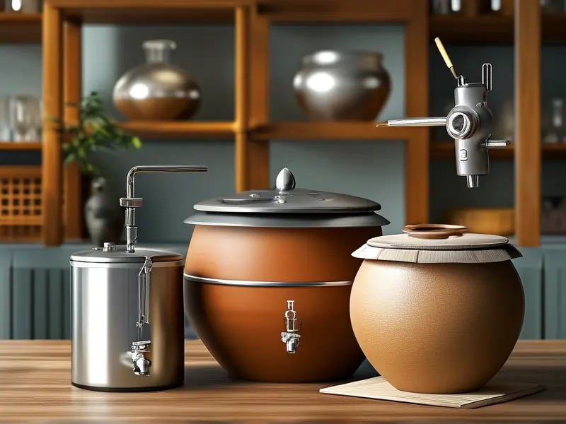 传统与现代米酒酿制设备对比实拍图