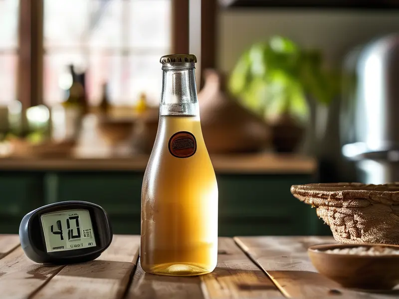 自制米酒冰箱保存示意图