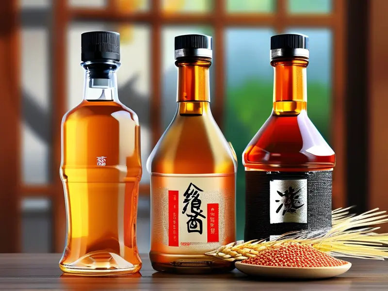 纯粮食酒与勾兑酒对比图