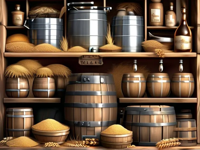 酿酒主要原料展示图
