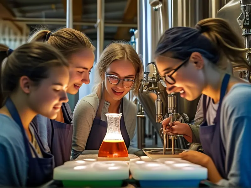 酿酒技术学习现场展示