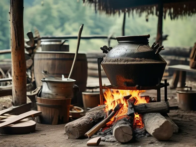 传统酿酒烧柴火设备使用场景