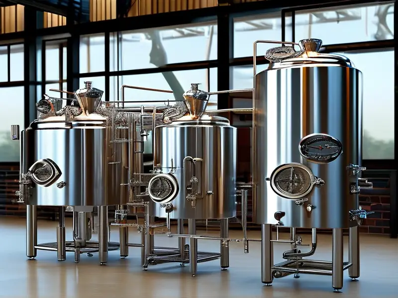 不锈钢酿酒设备工作场景及细节展示