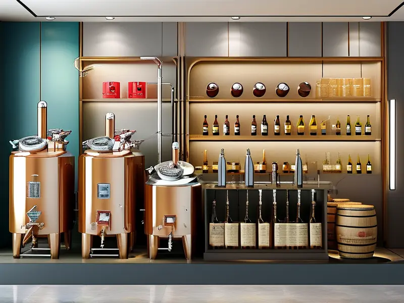 酿酒设备代理展示及签约场景