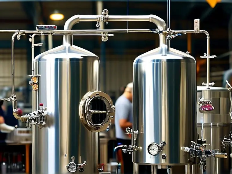 专业酿酒设备制造过程实拍图