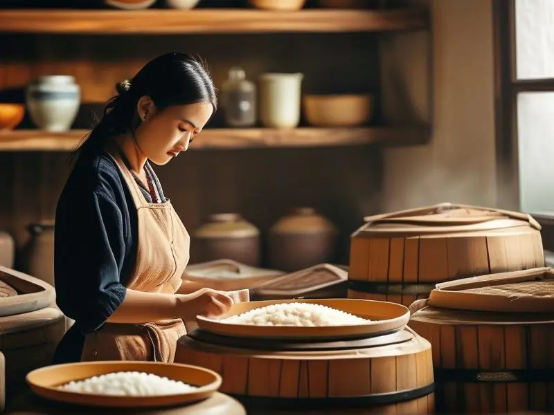 家庭酿制米酒的全过程视频截图