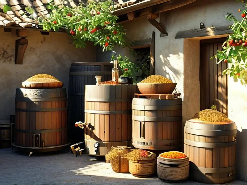 农村传统酿酒设备展示