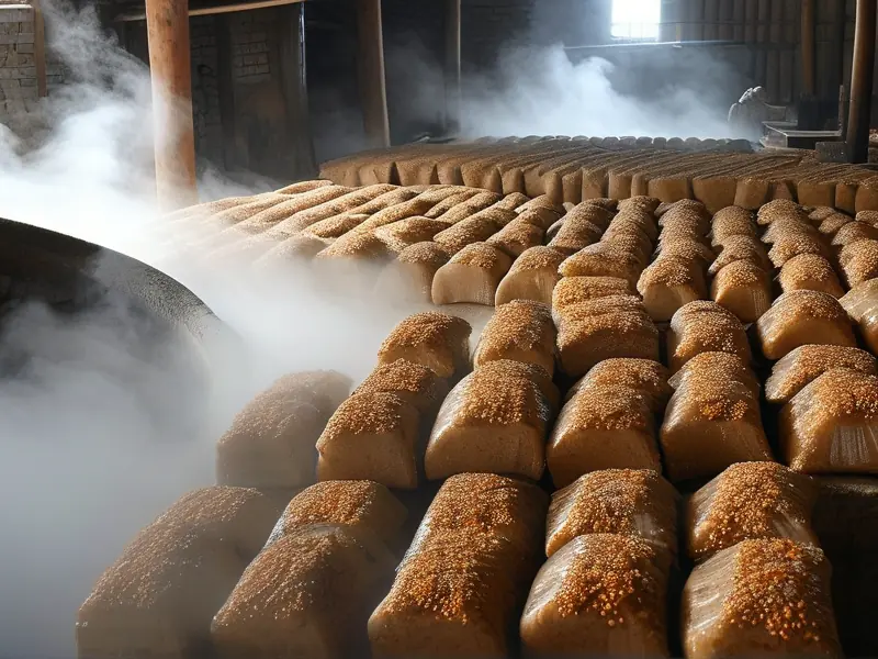 浓香型白酒大曲制作工艺展示图