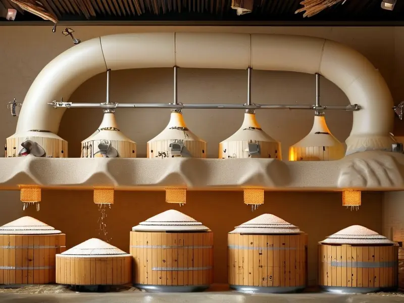 糯米白酒酿造过程示意图