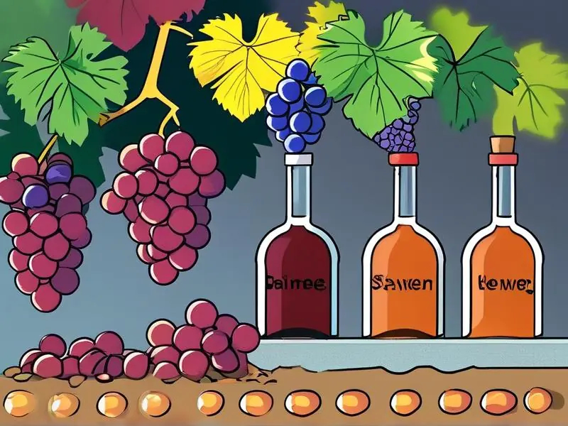 家庭自酿葡萄酒制作过程示意图