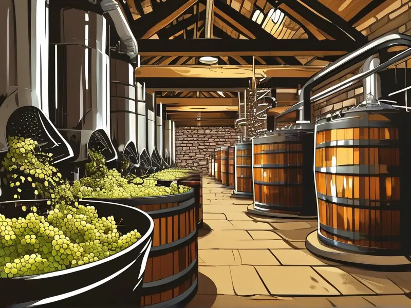 葡萄酒酿造工艺学流程示意图