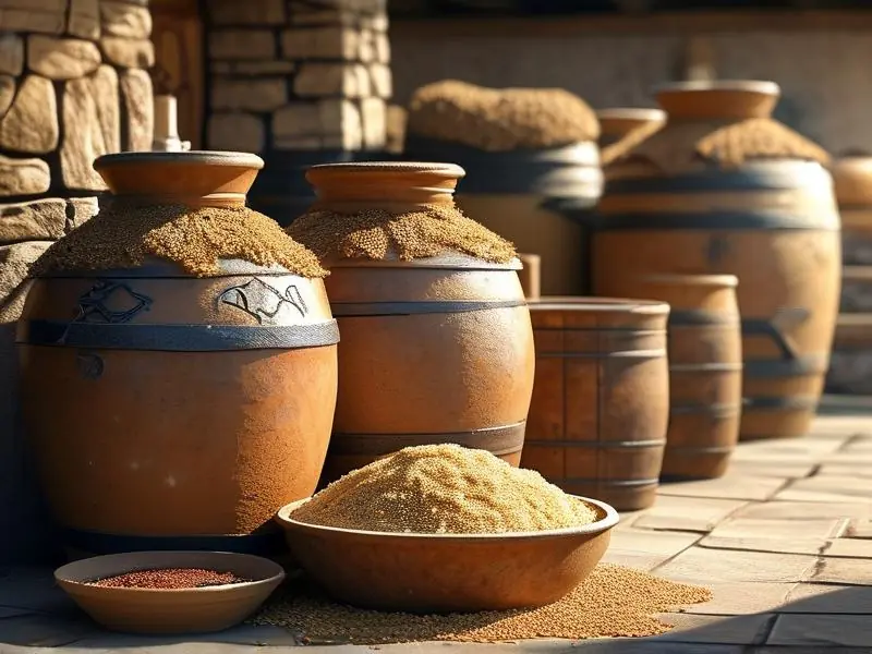 清香型高粱酒传统发酵工艺实景图