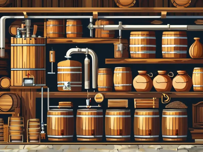 传统酿酒技术工艺流程示意图