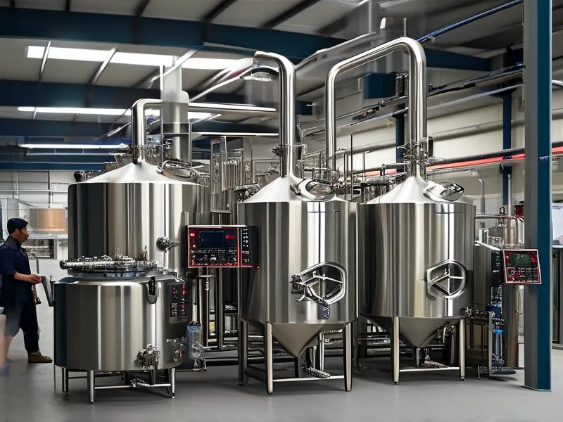 全自动酿酒设备实景工作图展示