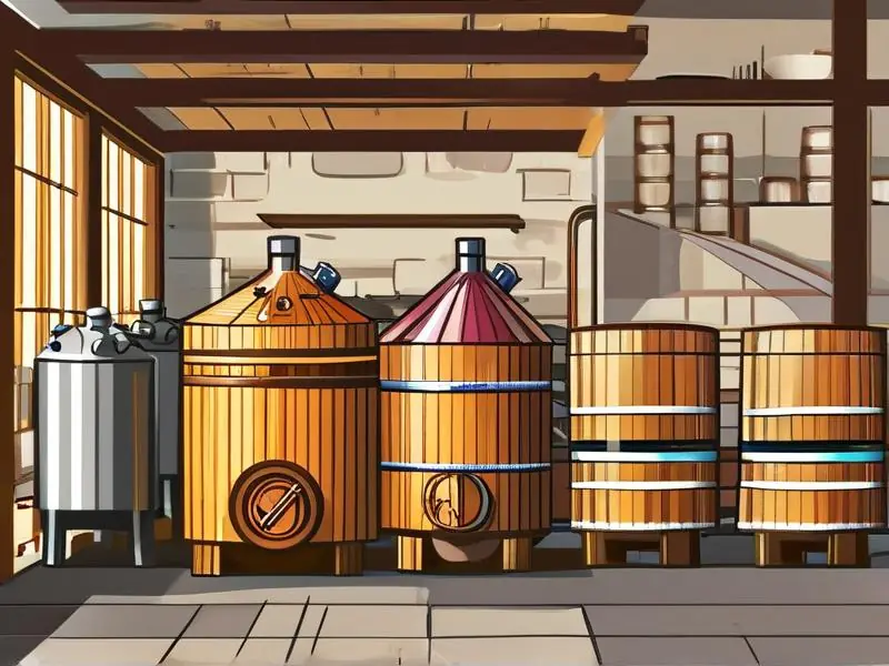 酿酒和勾兑酒对比示意图