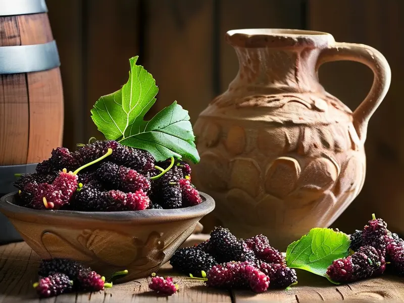 桑葚酿酒制作过程展示