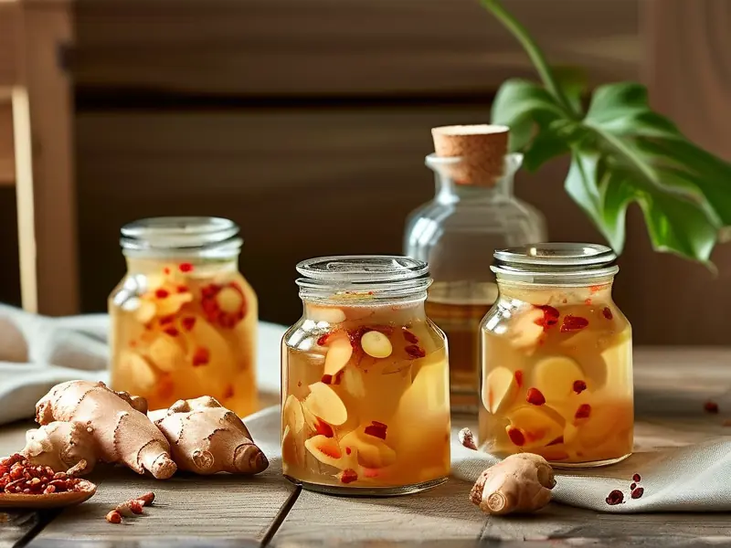 山姜泡酒制作过程展示