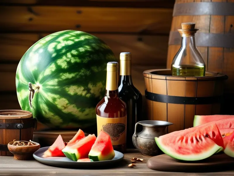西瓜酒酿制材料与工具准备