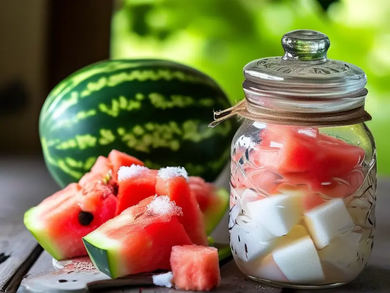 西瓜酒制作过程中的原料准备和发酵步骤