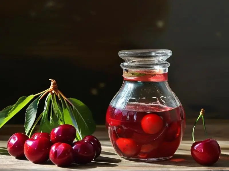 樱桃泡酒制作过程展示