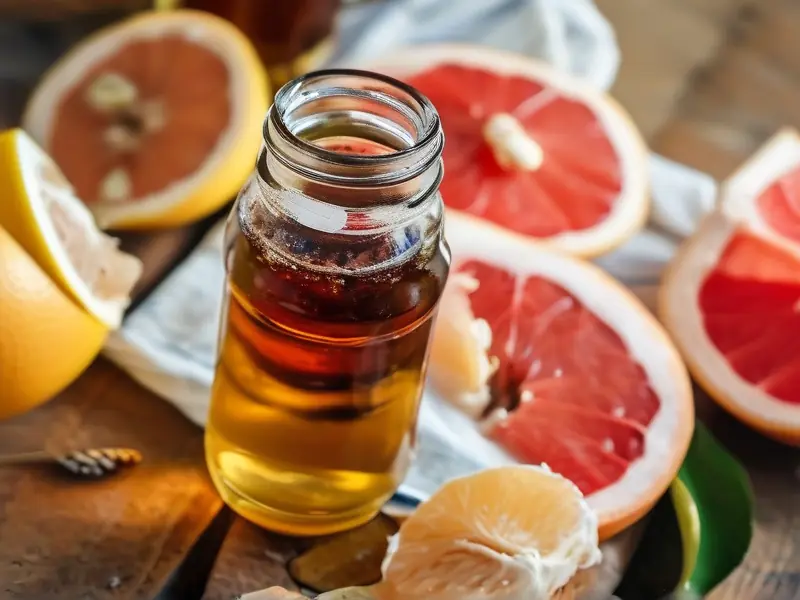 家庭自制柚子酒的制作过程